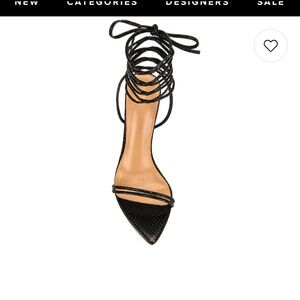 Millie Sandal in Black Snake Tony Bianco